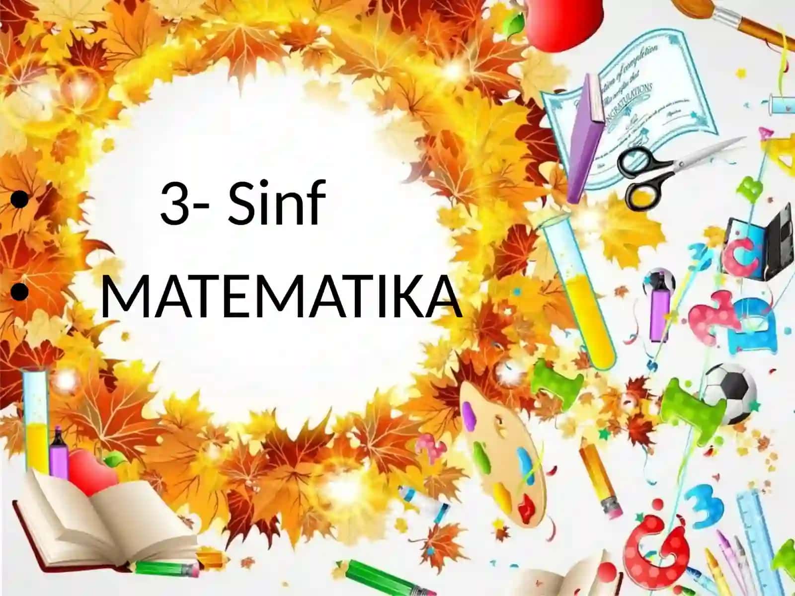 MATEMATIKA fanidan bir soatlik dars 2