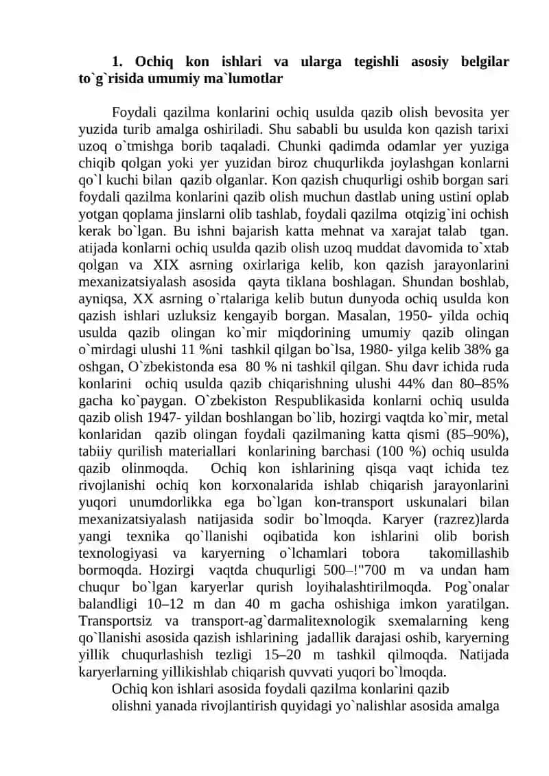 Foydali qazilmala konlarini noan’anaviy usulda qazib olishning texnologik aspektlari 2