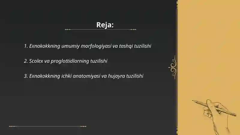 Exnakokkning tuzilishi va hayot tarzi 2