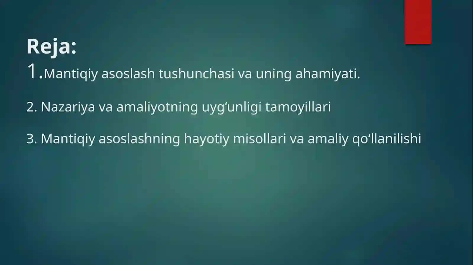 Mantiqiyasoslash:nazariyavaamaliyotuyg’unligi 2