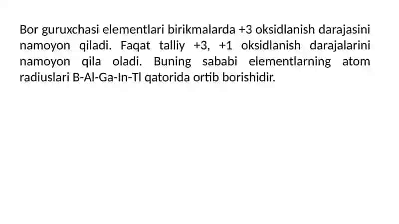 III A Guruhe Elementlarining Umumiy Tavsifi 2