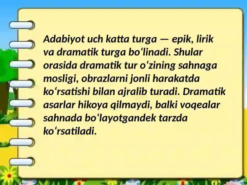 Drammatik tur va janr 2