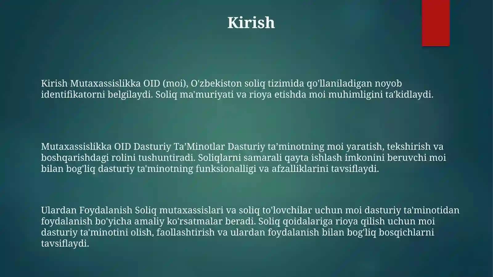 Mutaxassislikka Oid Dasturiy TaʼMinotlar Va Ulardan Foydalanish 2