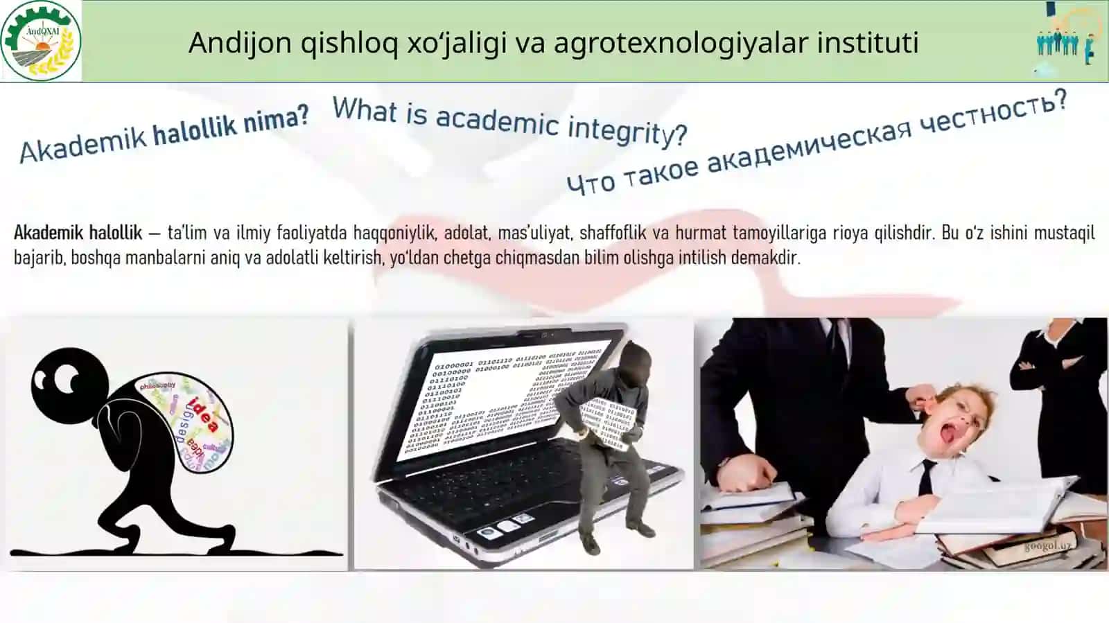 AKADEMIK HALOLLIK: AHAMIYATI,OQIBATLARIVA TAVSIYALAR 2
