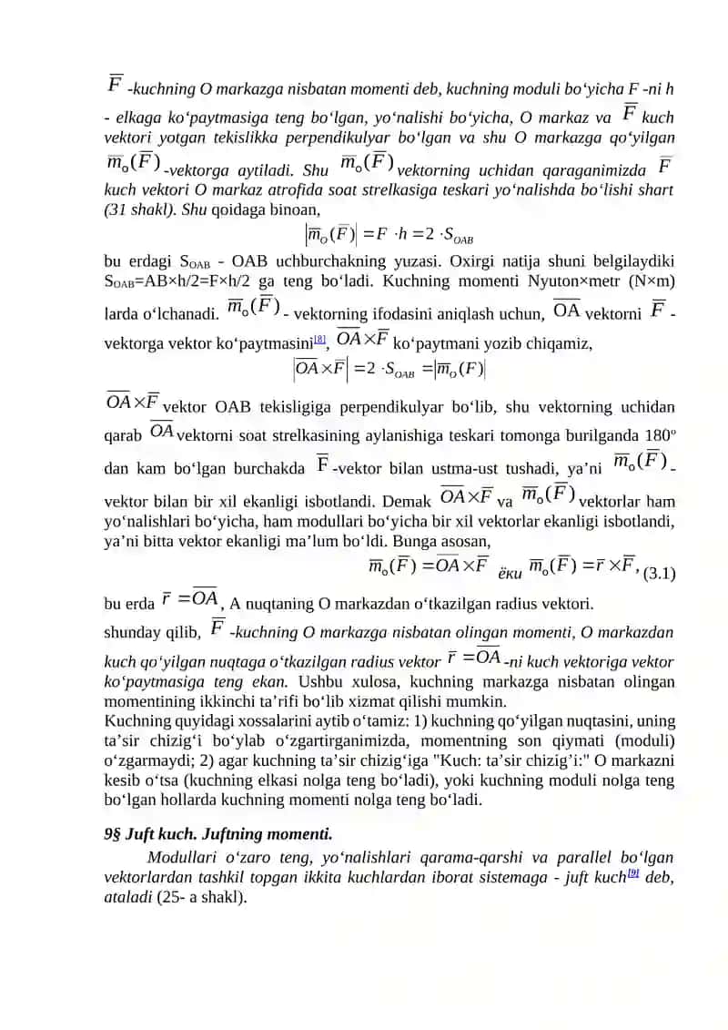 Tekislikdagi kuchlar sistemasi 2