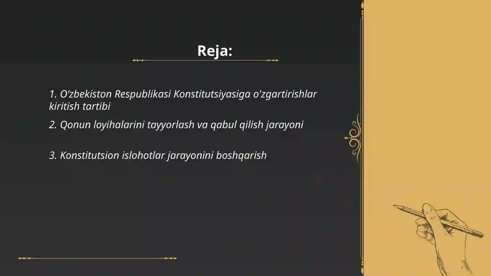 Ustavga o'zgartirish va qo'shimchalar kiritish tartibi 2