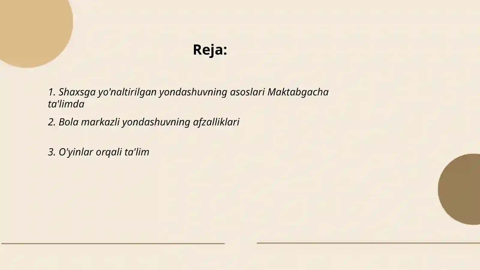 Shaxsga yo'naltirilgan yondashuvning asoslari Maktabgacha ta'limda 2