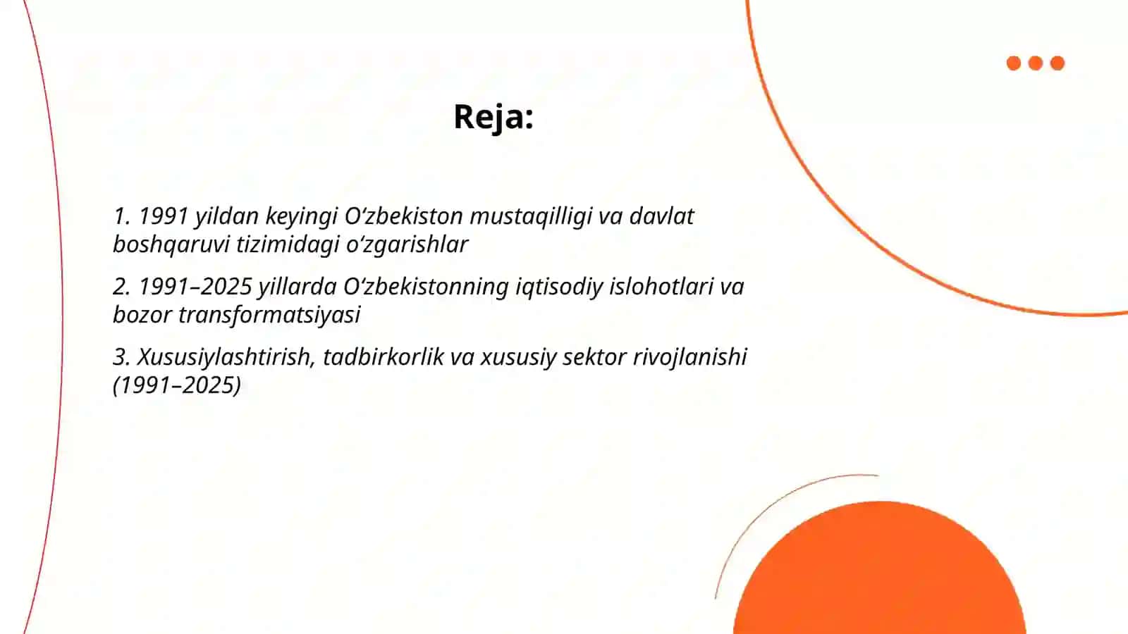 Oʻzbekiston va Jahondagi ozgarishlar 2