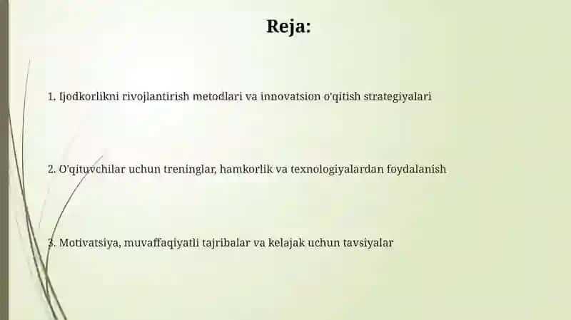 OTM pedagoglarida Kreativlik sifatlarni rivojlantirish yo'llari 2