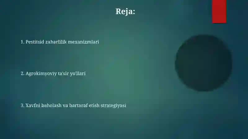 Agronomik toksikologiya haqida tushuncha 2