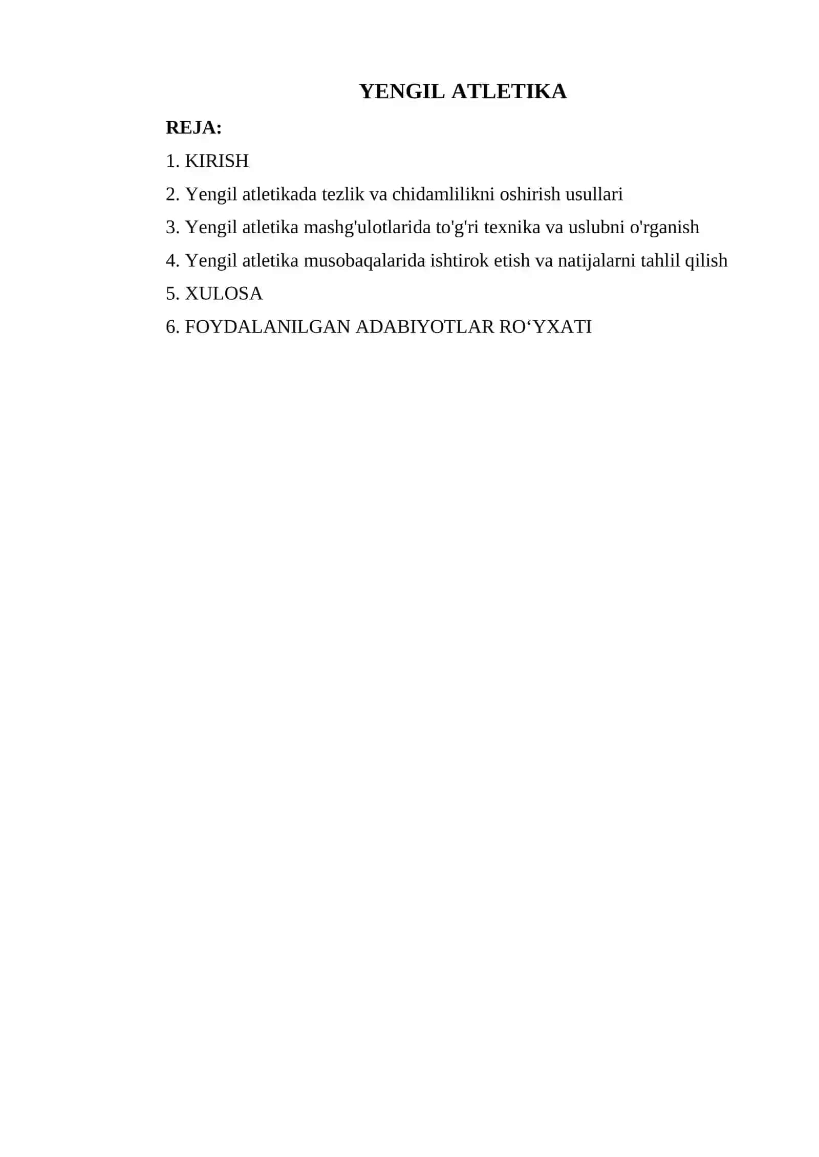 YENGIL ATLETIKA 2