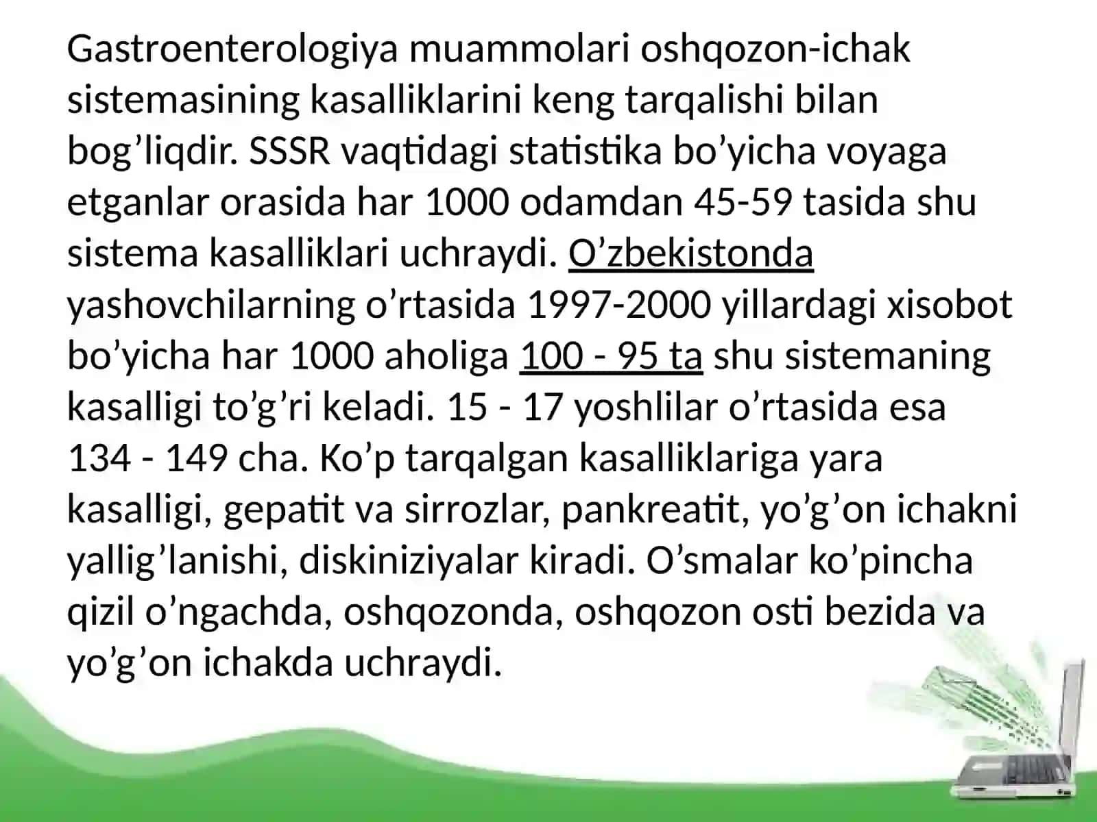 OVQATLANISHNING BUZULISHI, JIGAR PATALOGIYASI VA SABABLARI 2