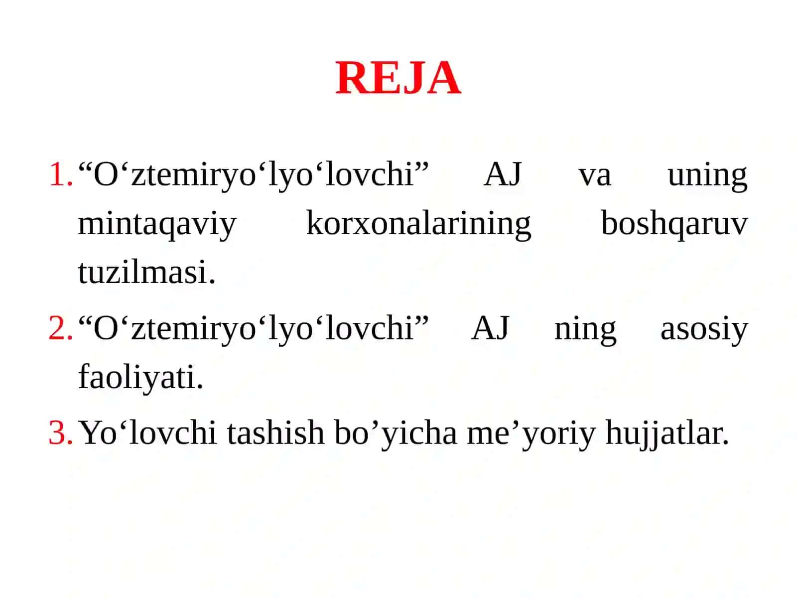 MA’RUZAYO‘LOVCHILAR TASHISHNING BOSHQARUV TUZILMASI 2