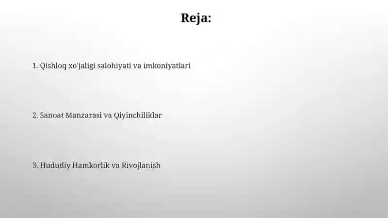 O'rta Osiyo sanoati va qishloq xo'jaligi 2