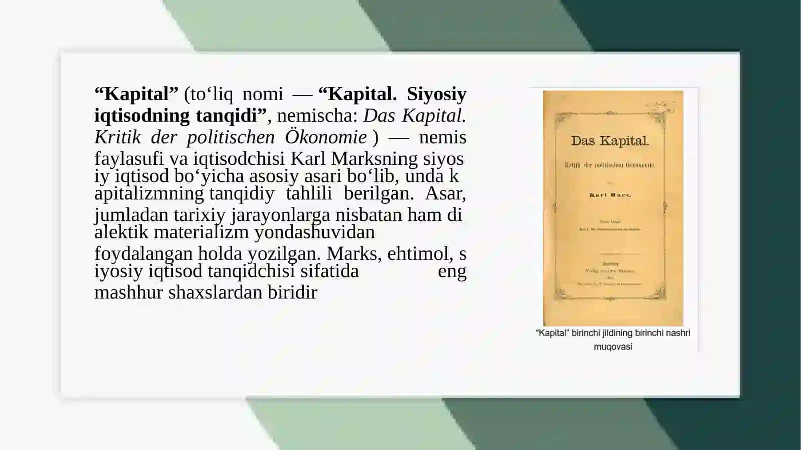 Karl MarxningKapitalasari 2