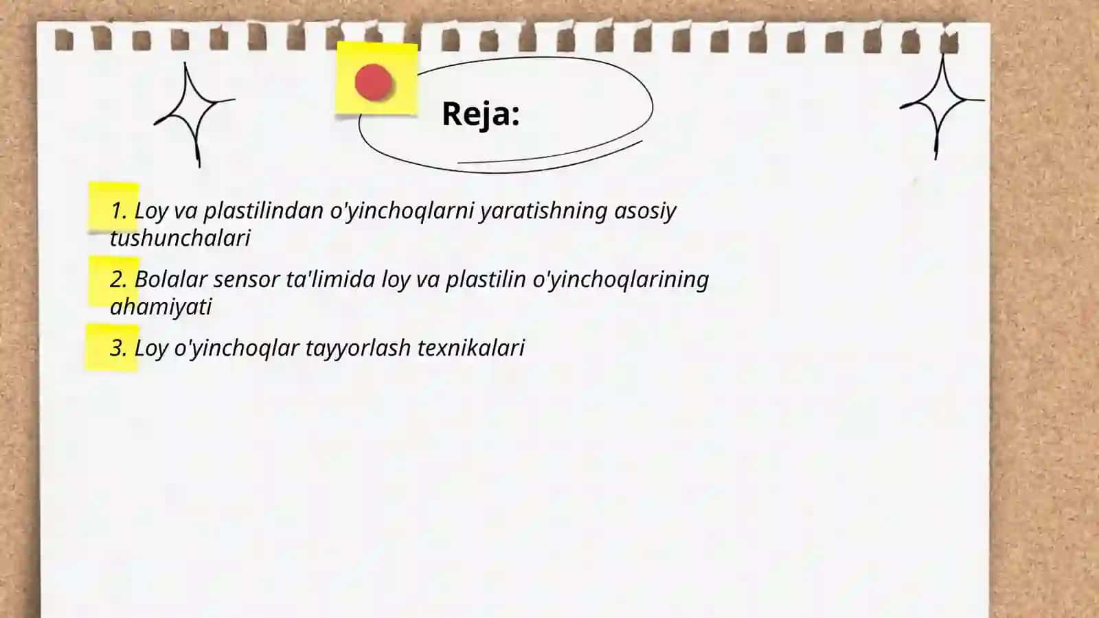 Loy va plastilindan o'yinchoqlar yasashhning sensor asoslari 2