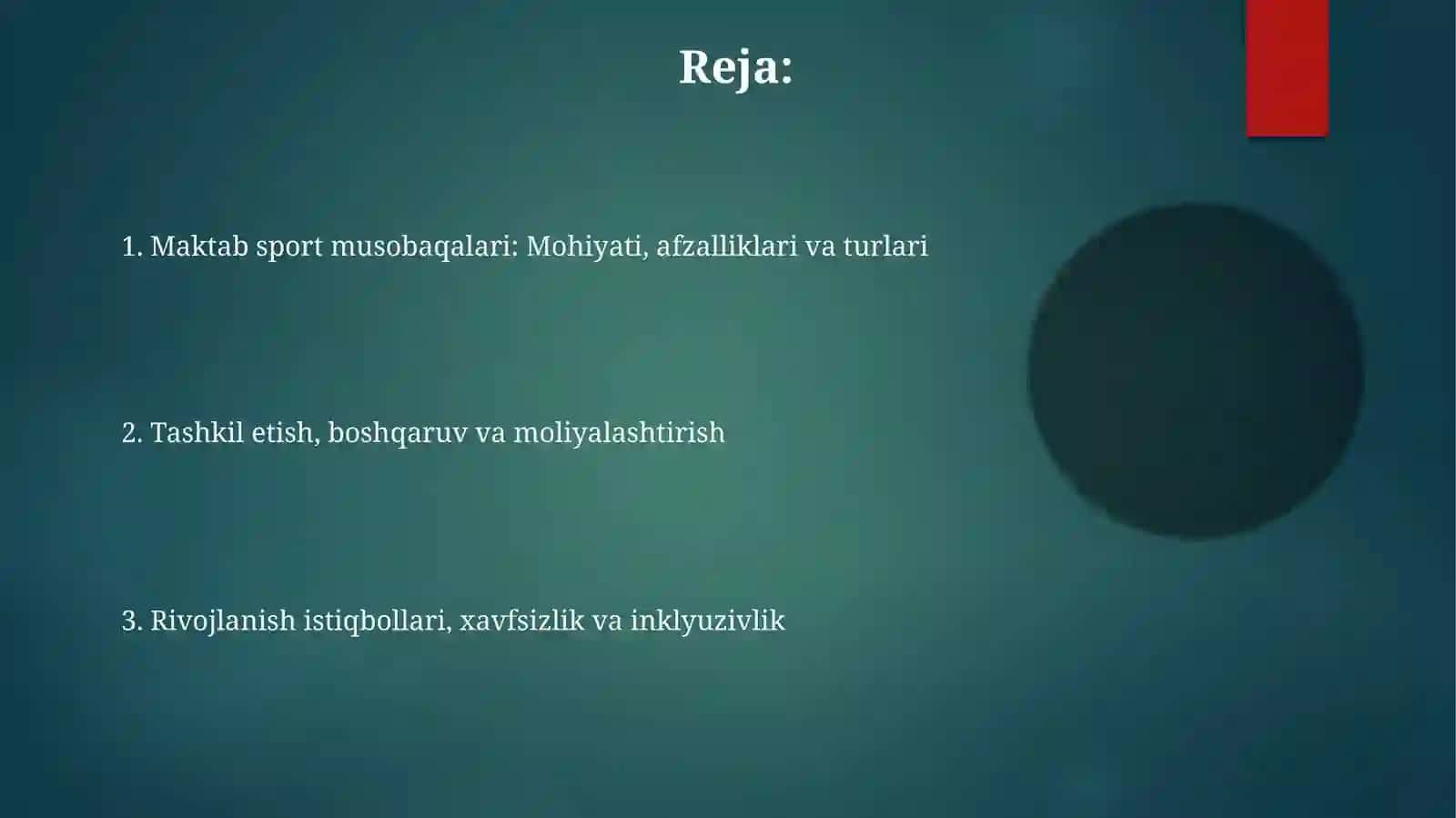 Maktab sport musobaqalari sinfdan tashqari ishlarning ommaviy shakli sifatida 2