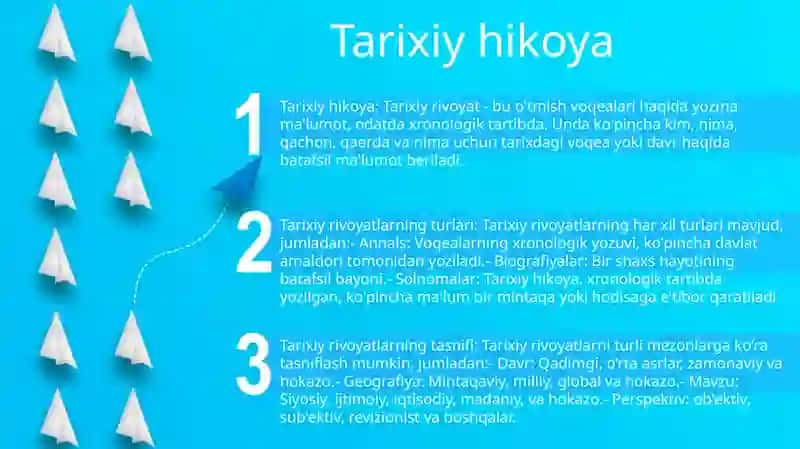Tarix Darsining Turlari Va Ularni Tasniflash 2