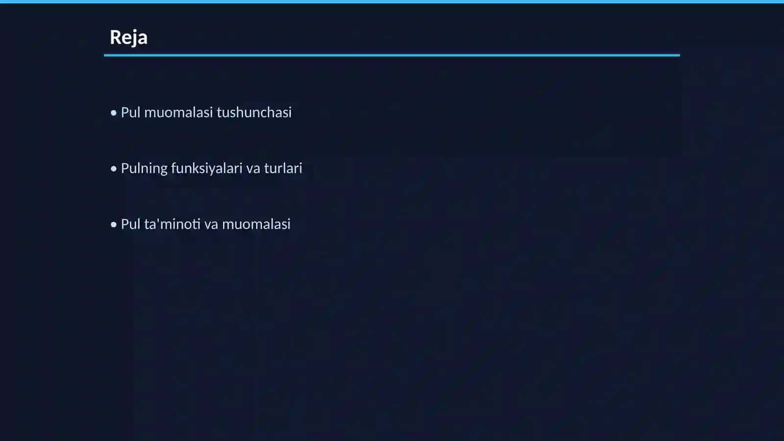 Pul muomalasi 2