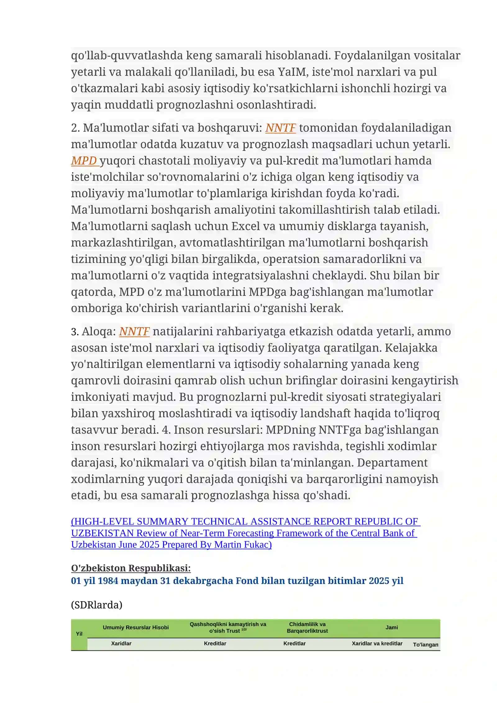 Valyuta va rezervlar 2