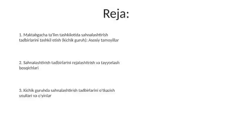 Maktabgacha ta'lim tashkilotida sahnalashtirish faoliyati 2