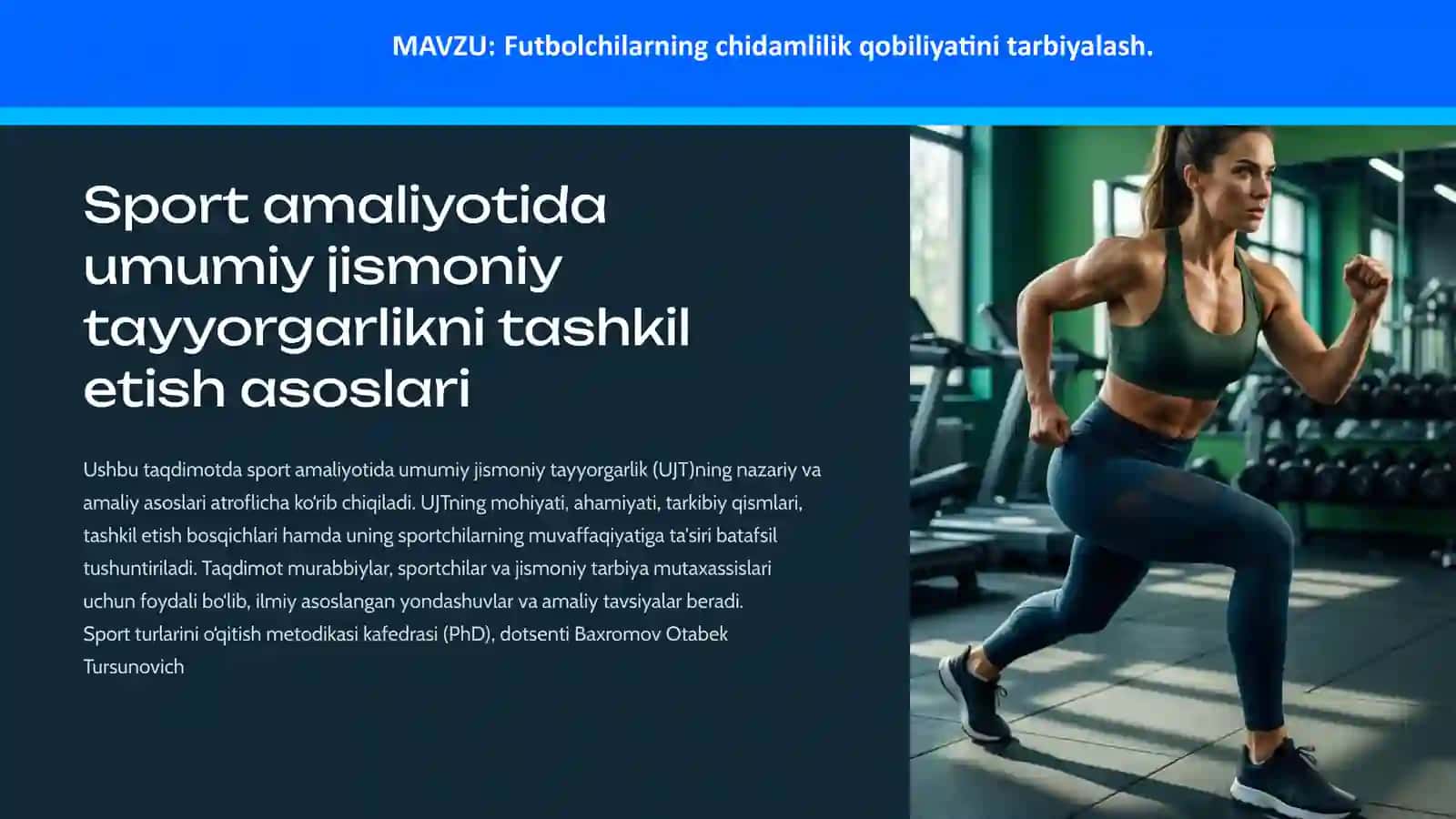 Futbolchilarning chidamlilik qobiliyatini tarbiyalash 2