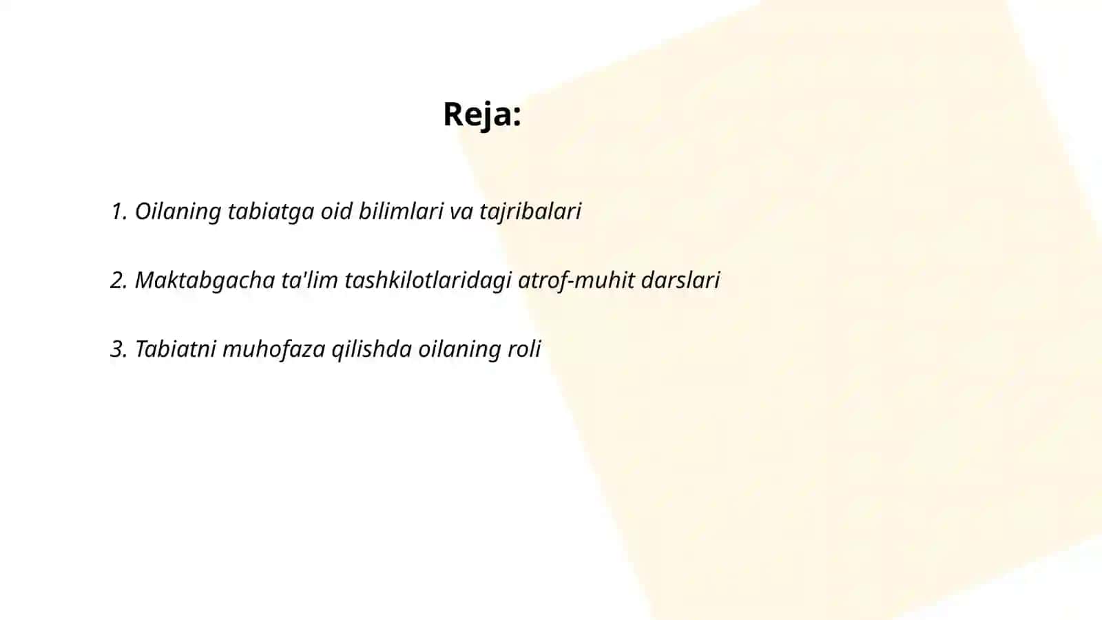 Atrof-olam va tabiat bilan tanishtirish ishlari 2