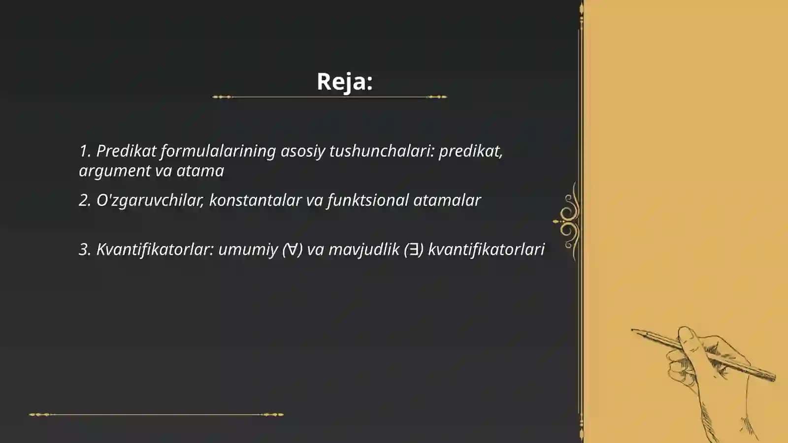 Predikatlar algebrasining formulalari 2