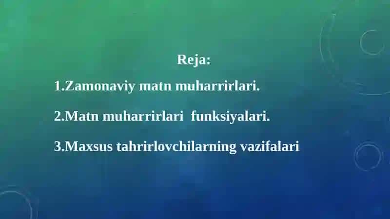 Amaliydasturlar va ulardan turli kasbiy sohalarda foydalanish imkoniyatlari 2
