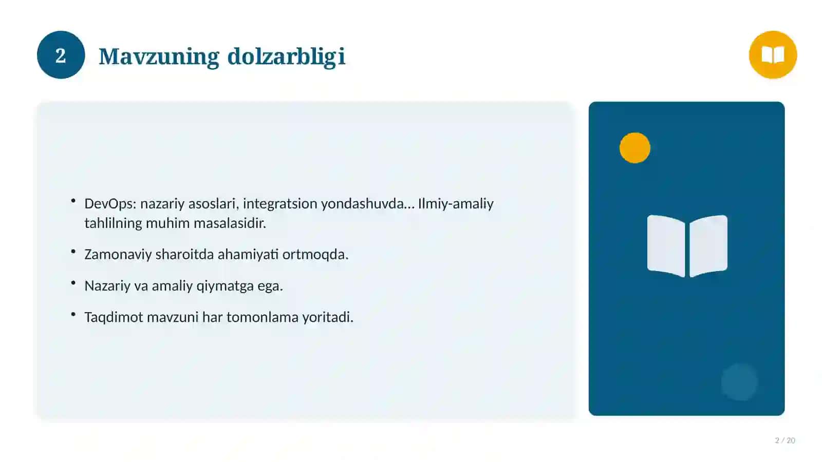DevOps: nazariy asoslari, integratsion yondashuvda (Ilmiy maqola) 2