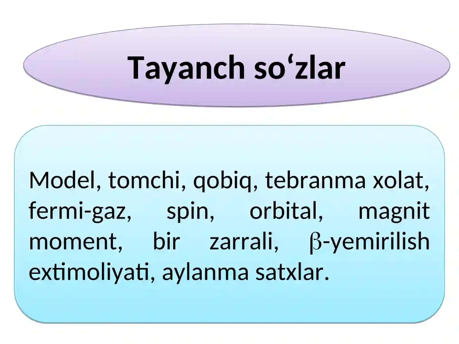 Yadroni modellar orqali tasavvur qilish zarurligi. Yadro modellari klassifikatsiyasi 2