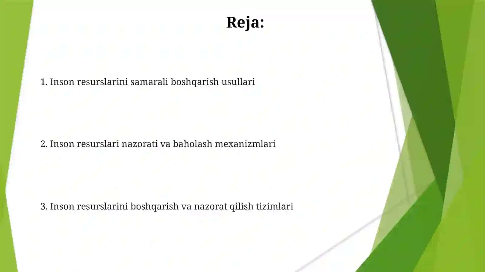 Inson resurslarini boshqarish va nazorat qilish 2