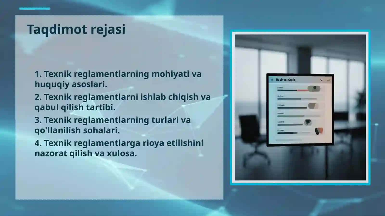 TEXNIK REGLAMENTLAR: ZAMONAVIY SIFAT VA XAVFSIZLIK STANDARTI 2