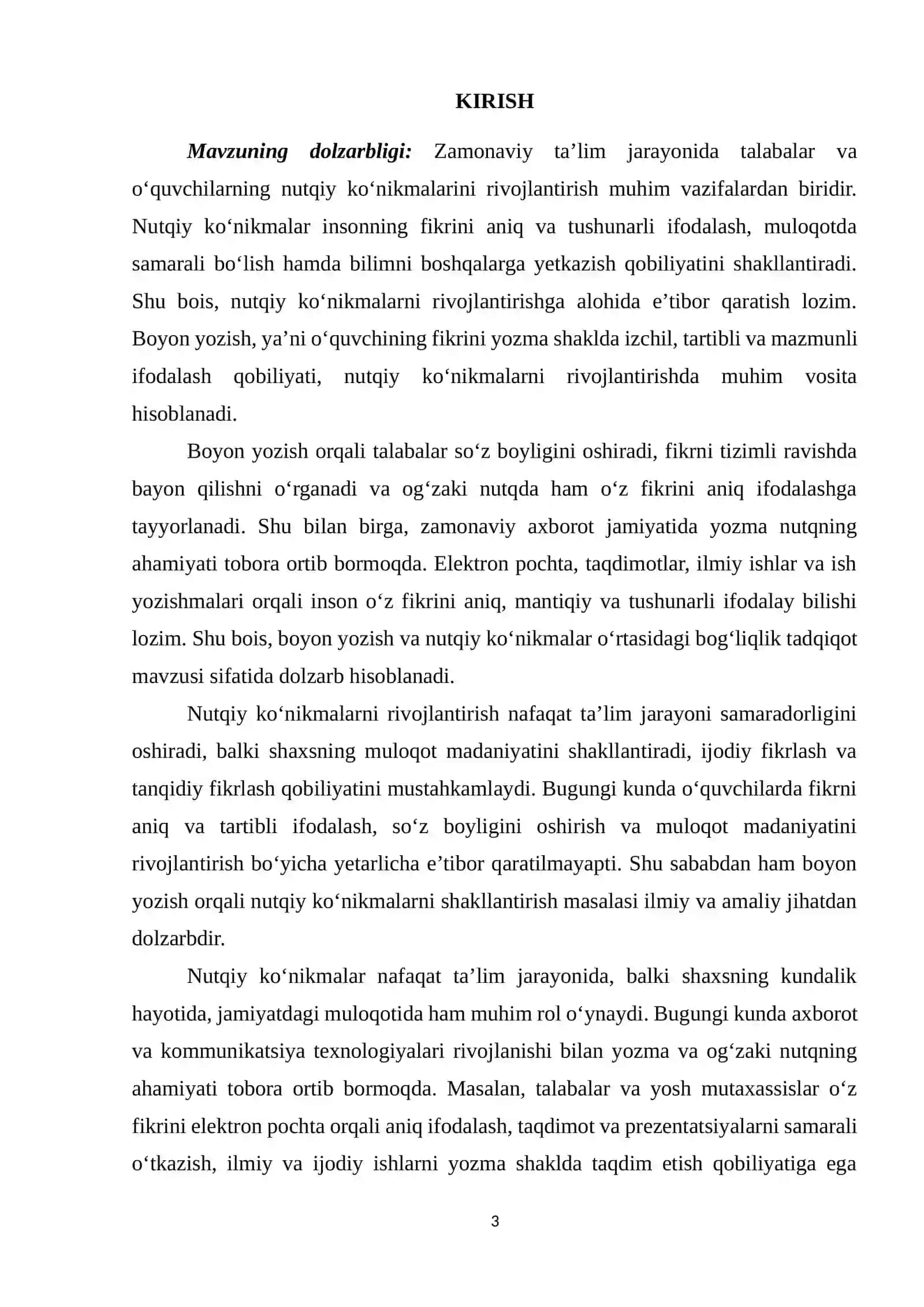 Boyon yozdirish orqali nutqiy ko’nikmalarni rivojlantirish 2