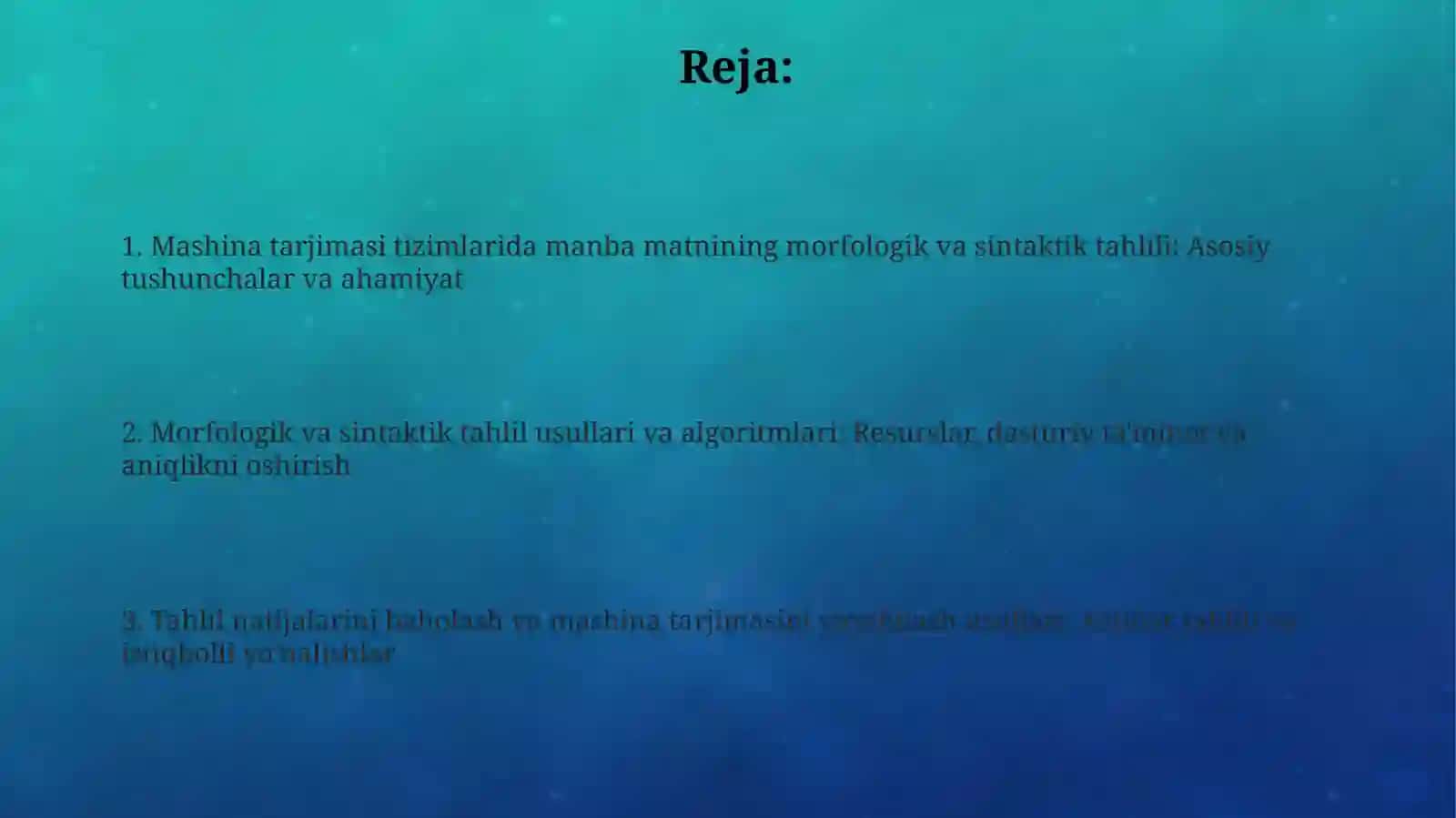Mashina tarjimasi tizimlarida manba matnining morfologik va sintaktik tahlili 2