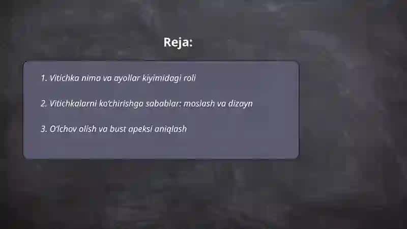 Ayollar kiyimida vitichkalar ko‘chirish usuli 2