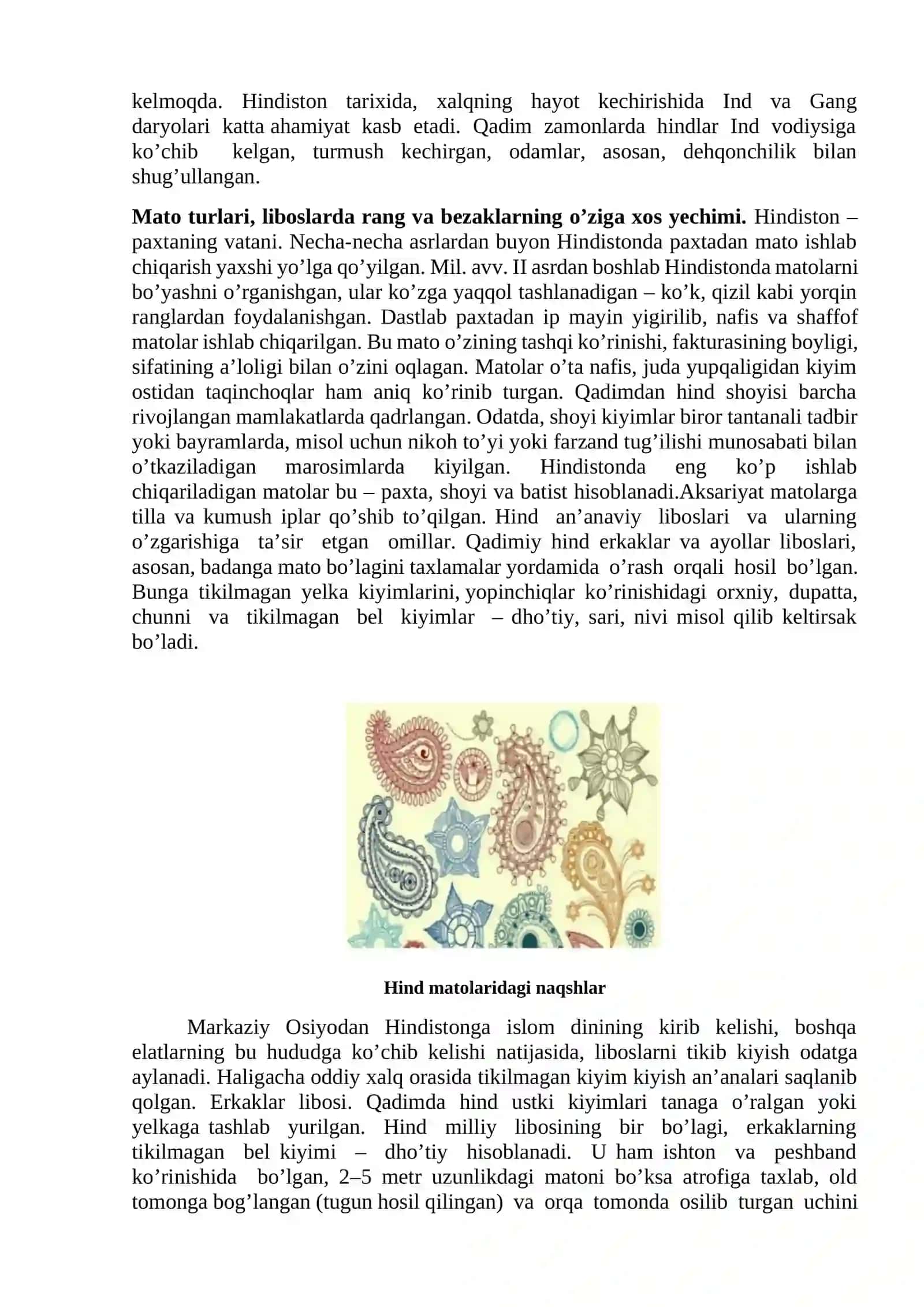 Qadimgi va Feodal davri Sharq mamlakatlari kastyumlari 2