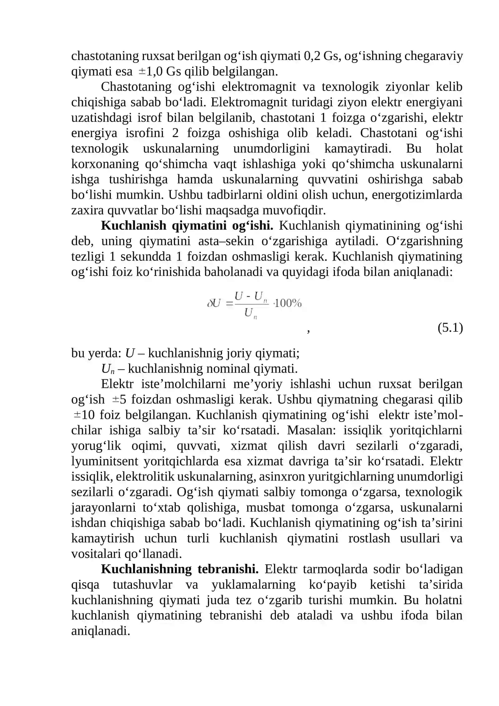 18-Mavzu. Elektr energiyasining asosiy sifat ko’rsatkichlari 2