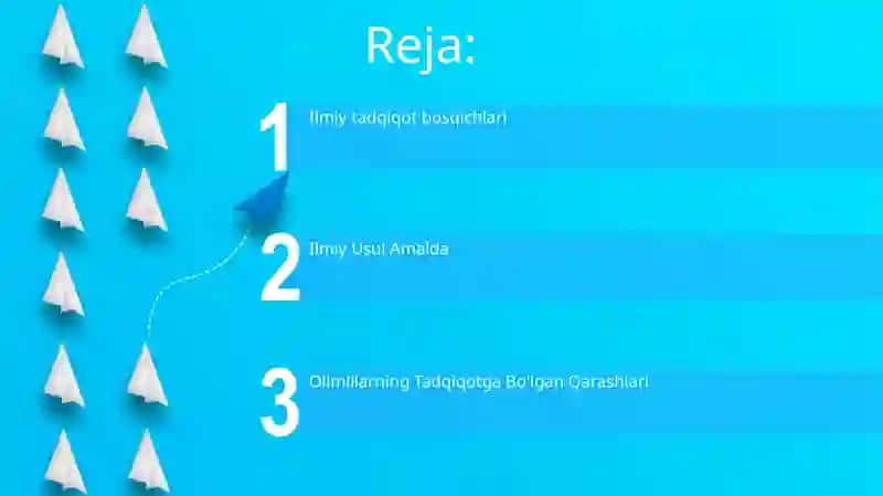 Ilmiy tadqiqot olib borishda olimlar fikri hamda ilmiy tadqiqot bosqichlari 2