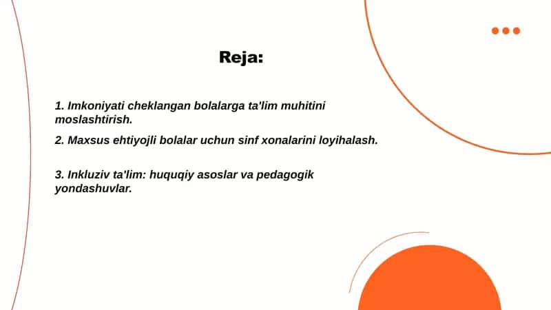 Imkoniyati cheklangan bolalarga maktab va sinf xonalarini moslashtirish va korreksion yordam koʻrsatishning huquqiy pedagogik aspektlari 2