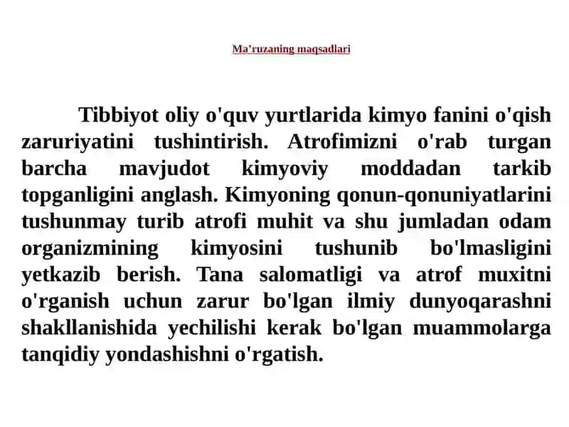Kimyo va atrof muhit. Biogen elementlar 2
