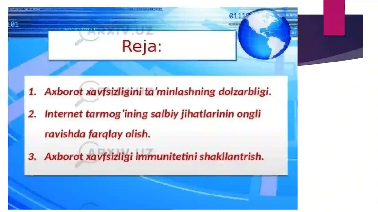 Axborot kommunikatsiya tizimlarida axborot xavfsizligi 2