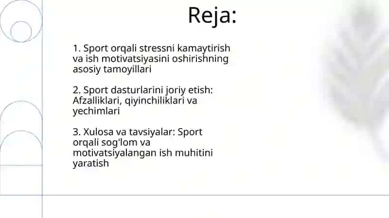 Sport orqali stressni kamaytirish va ishdagi motivatsiyani oshirish 2