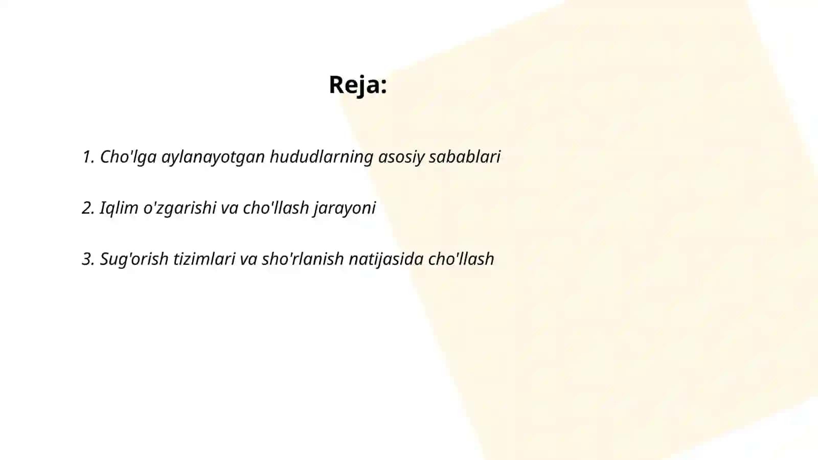 Cho'lga aylanayotgan hududlar 2