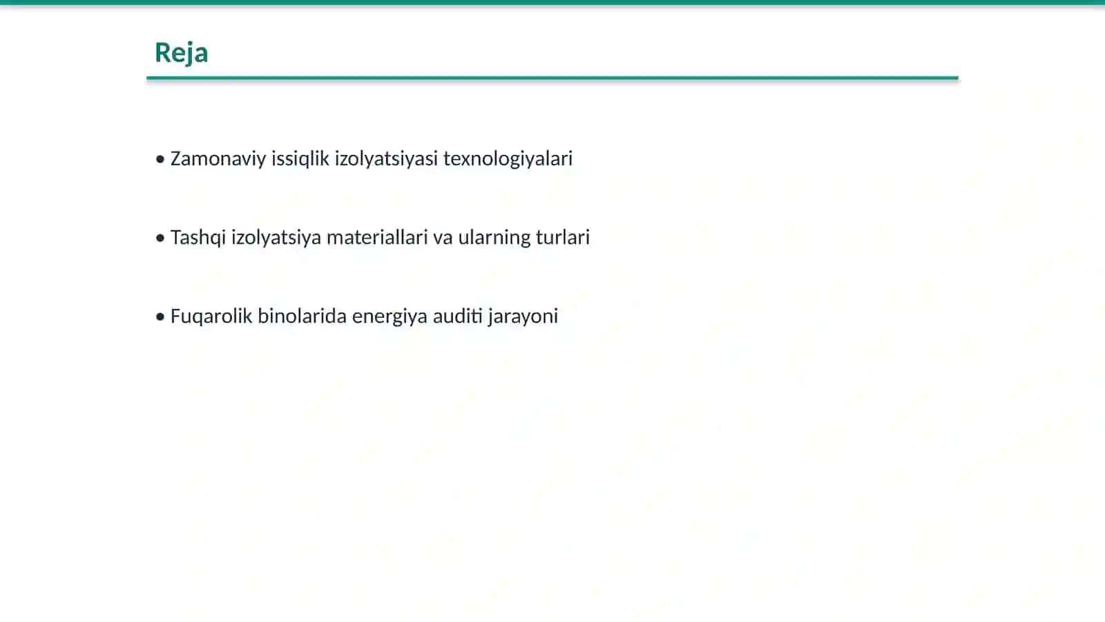 Zamonaviy tashqi issiqlik izolyatsiyasi tizimlari va fuqarolik binolarni energiya auditi 2