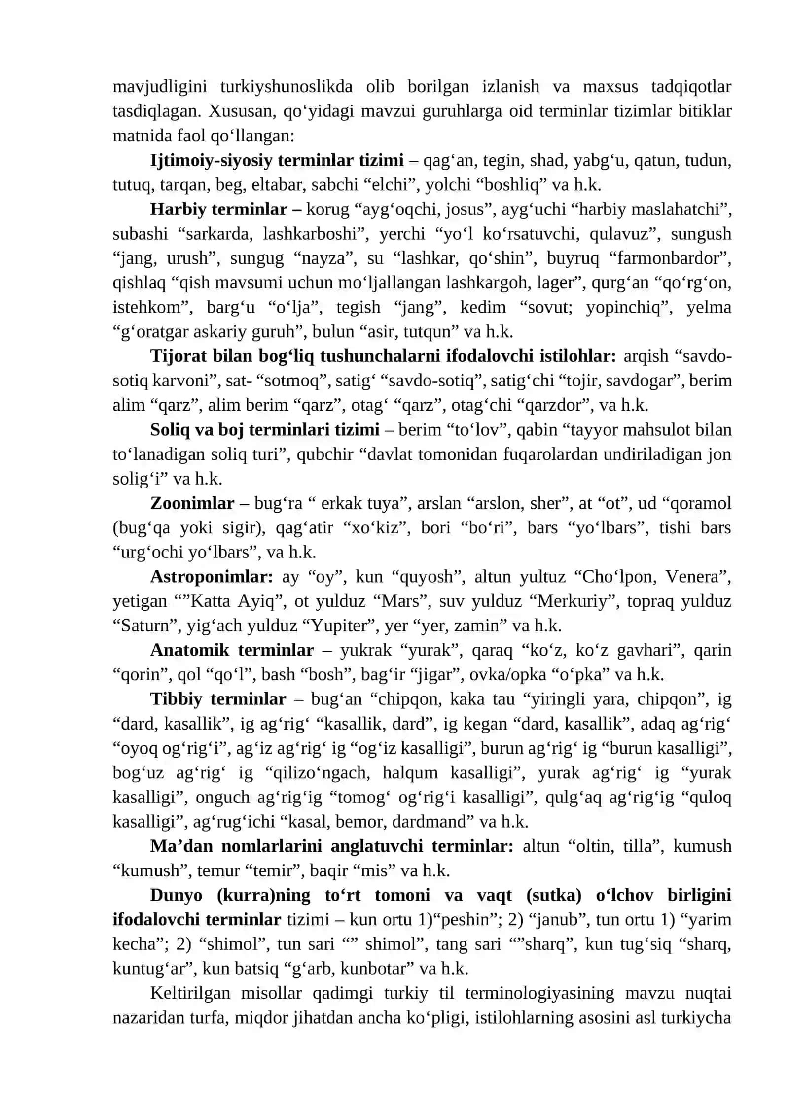 O‘zbek terminologiyasining shakllanish bosqichlari 2