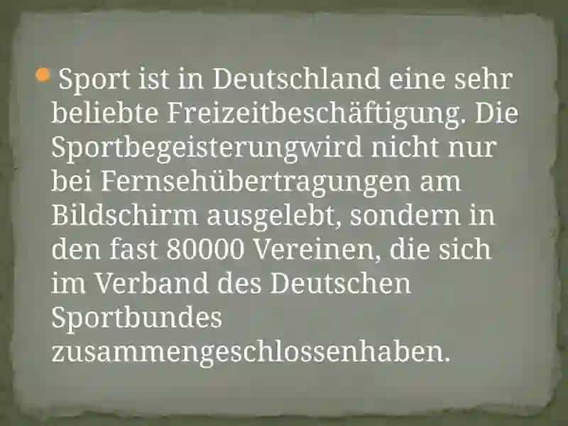Sport in Deutschland 2