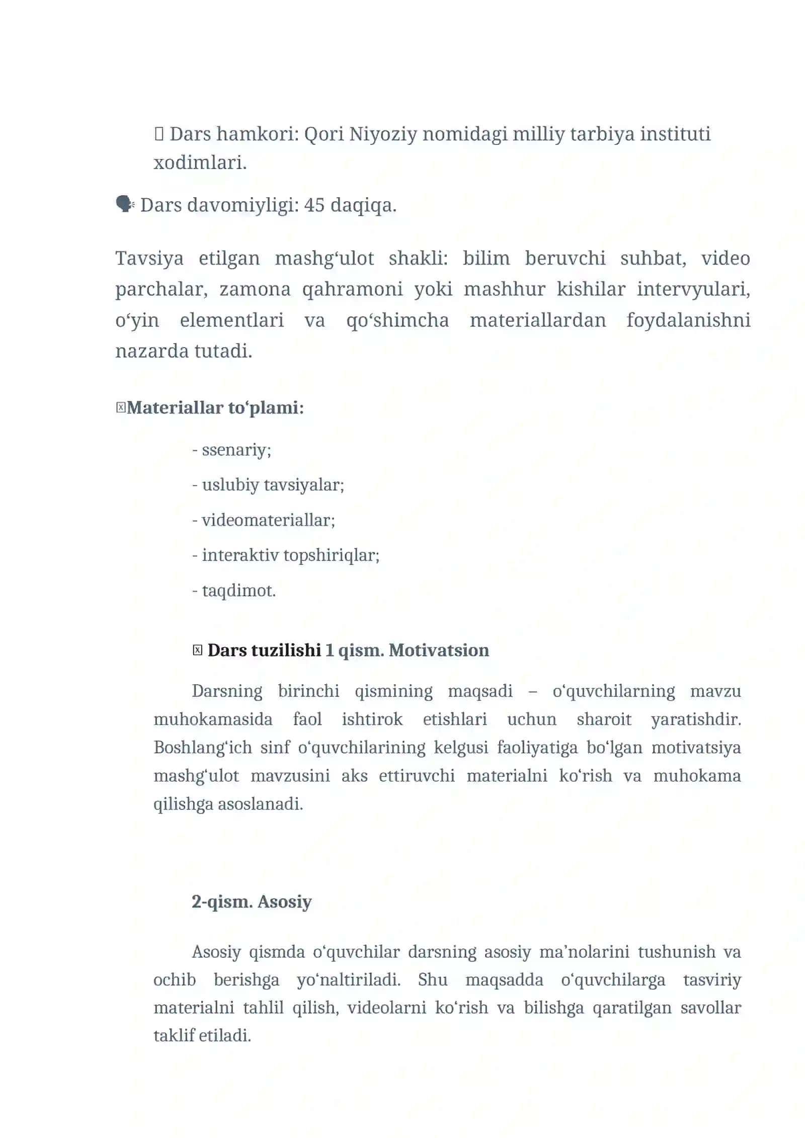 Vatan uchun, millat uchun, xalq uchun 2