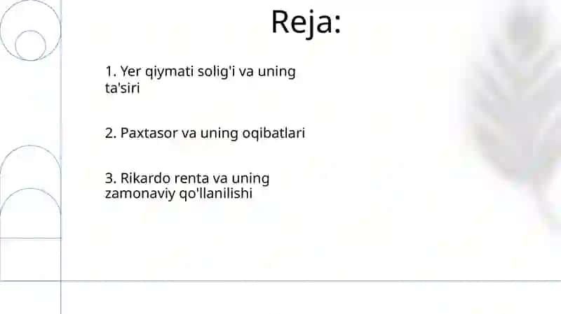 Agrar munosabatlar va renta nazariyasi 2