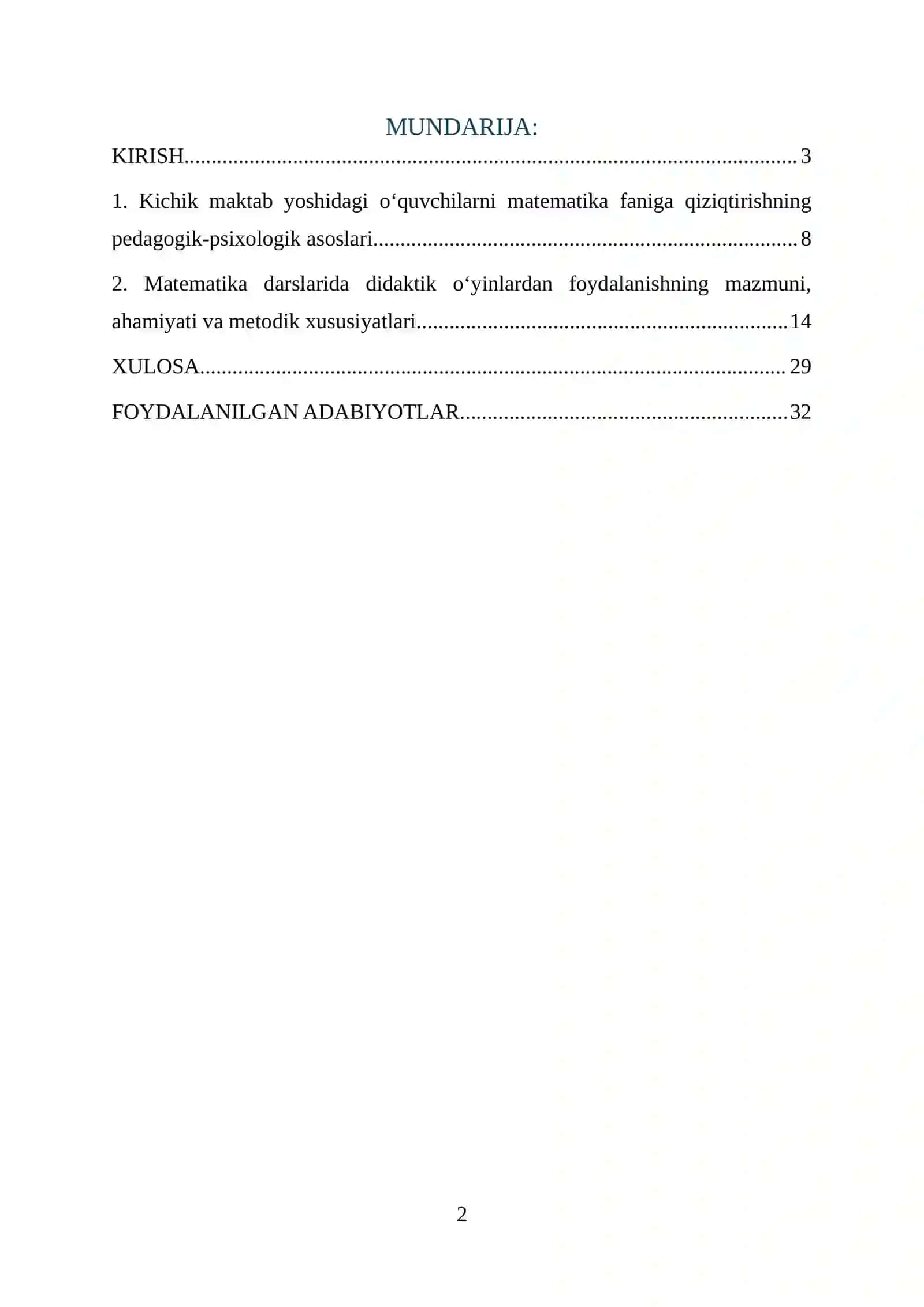 KICHIK MAKTAB YOSHIDAGI O‘QUVCHILARNI MATEMATIKA FANIGA QIZIQTIRISH UCHUN FOYDALANILADIGAN O‘YINLARDAN NAMUNALAR 2